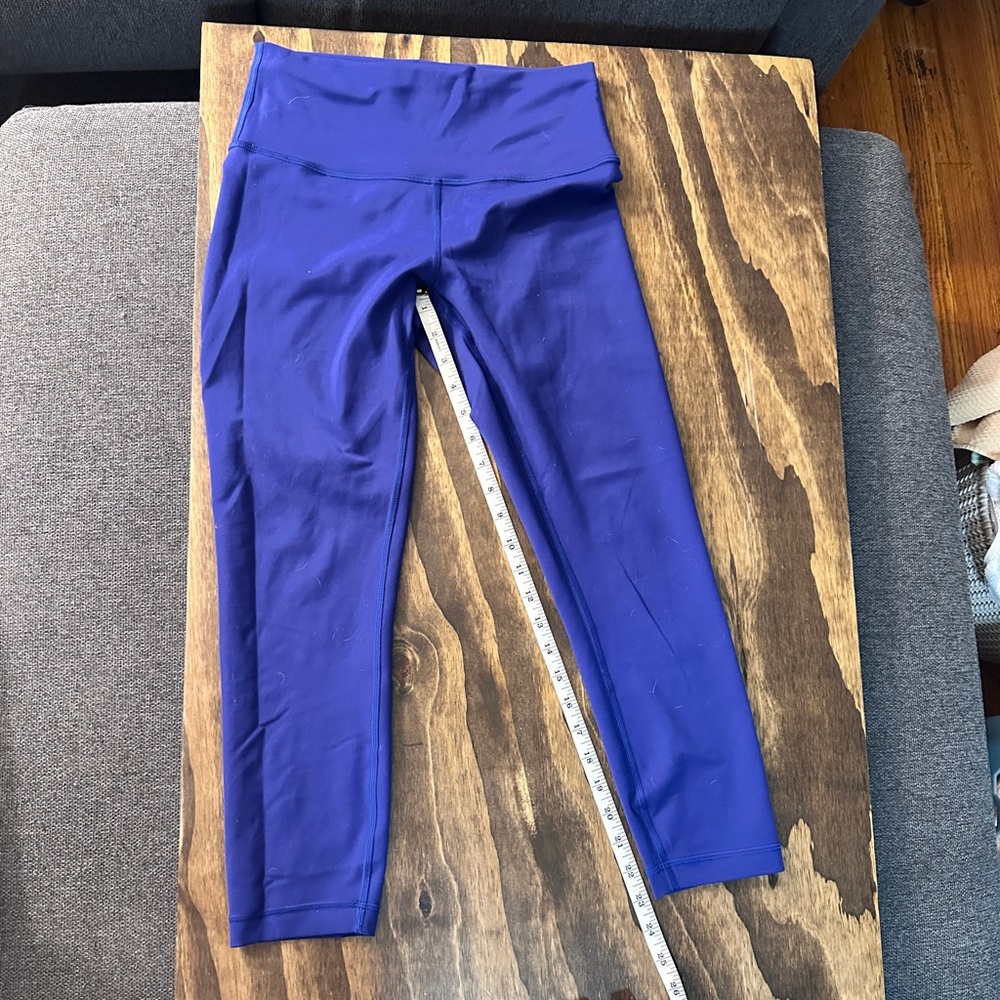 lululemon athletica Blue Leggings - unsure exact color - 23” wunder train sz 8